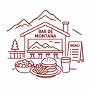 Almoço no bar de montanha